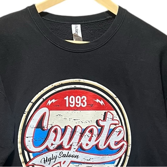 Coyote Ugly Denver Graphic Rolled Hem Crew Neck Sweatshirt size Medium - Picture 2 of 6